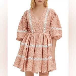 NWT Maje Rayanik Floral Mini Dress, Size 40EU/ L